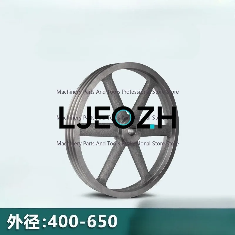 B3-400 Triangular belt wheel Type B three groove outside diameter 400mm cast iron motor belt disk motor accessories
