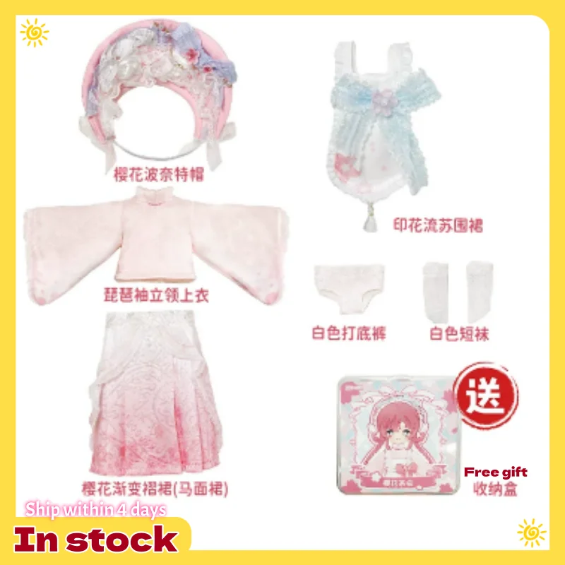 

Nagi 1/12 Bjd Doll Clothes Sakura Pink Lolita Mamianqun Han Western Style Lace Outfit Fit Ob11 Nagi Minty Body Doll Bodies