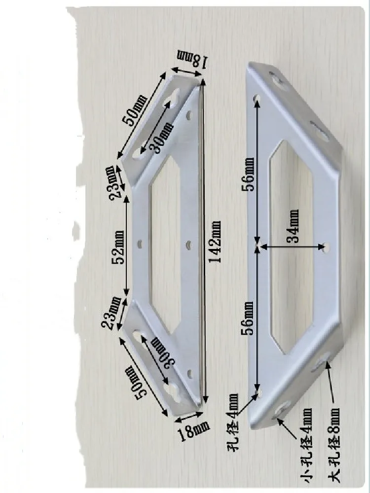 2Pcs Edelstahl L Typ Winkel Code 90 Grad Rechtwinklig Verdickung Feste Plank Joint Stativ