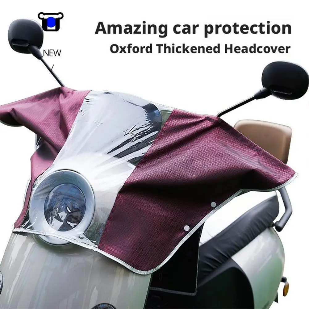 

Дождевик для головы электромобиля, водонепроницаемый, ветрозащитный, дождевик для центральной панели управления, универсальные автомобильные аксессуары