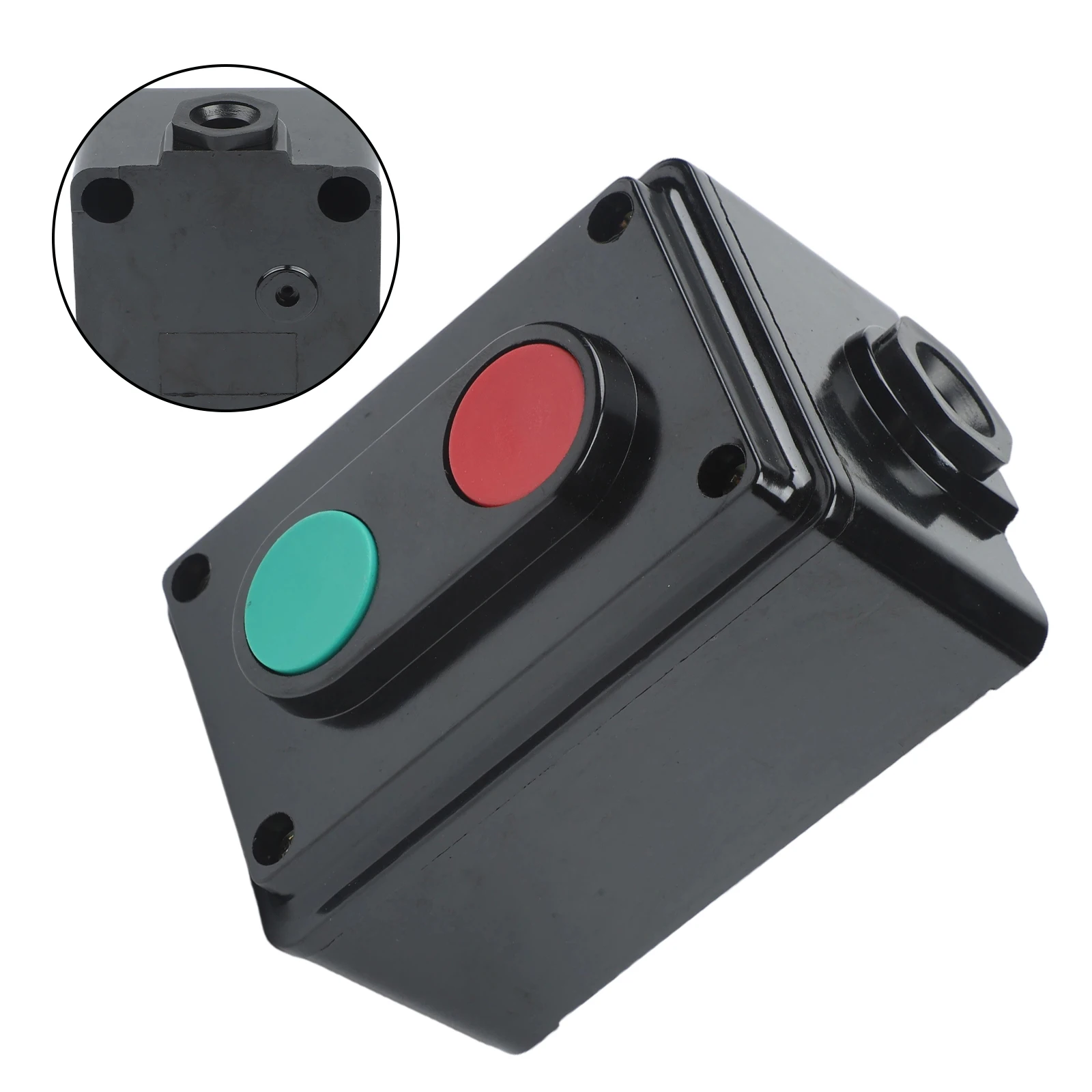 Push Button Switch Box for Industrial Machine Start Stop Systems with Secure Terminal Connections and Robust Build