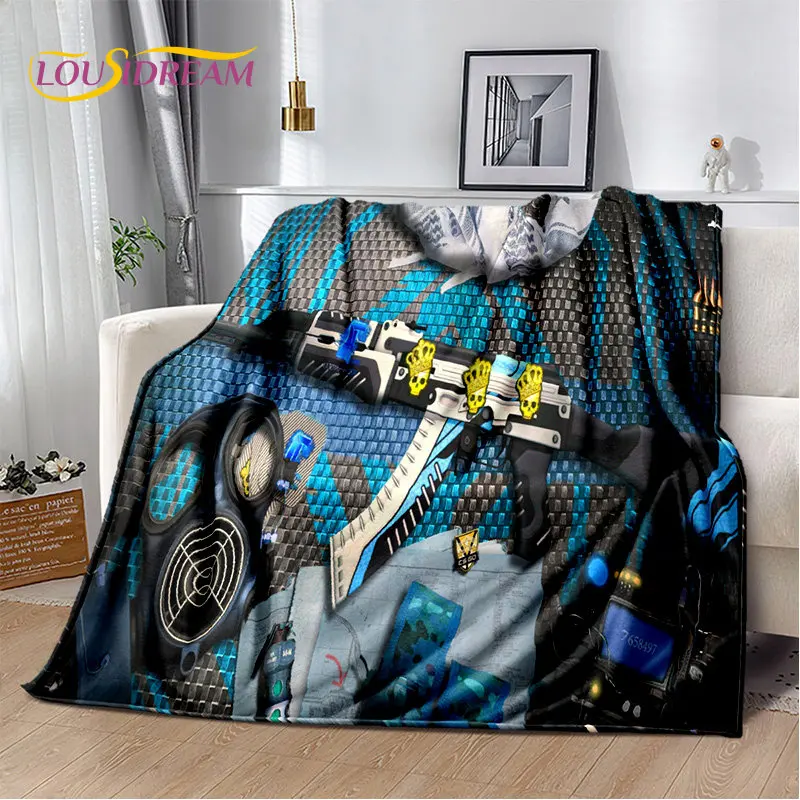 

CS,USP,AK,M4,AWP,Rifle Pistol Cartridge Gun Soft Plush Blanket,Flannel Blanket Throw Blanket for Living Room Bedroom Sofa Picnic