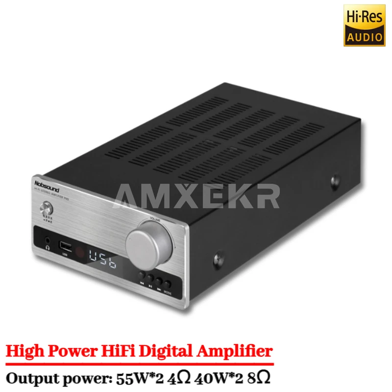 

Цифровой усилитель Nobsound PM3, усилитель для наушников HiFi, высокая мощность с Bluetooth USB, домашний усилитель с дистанционным управлением