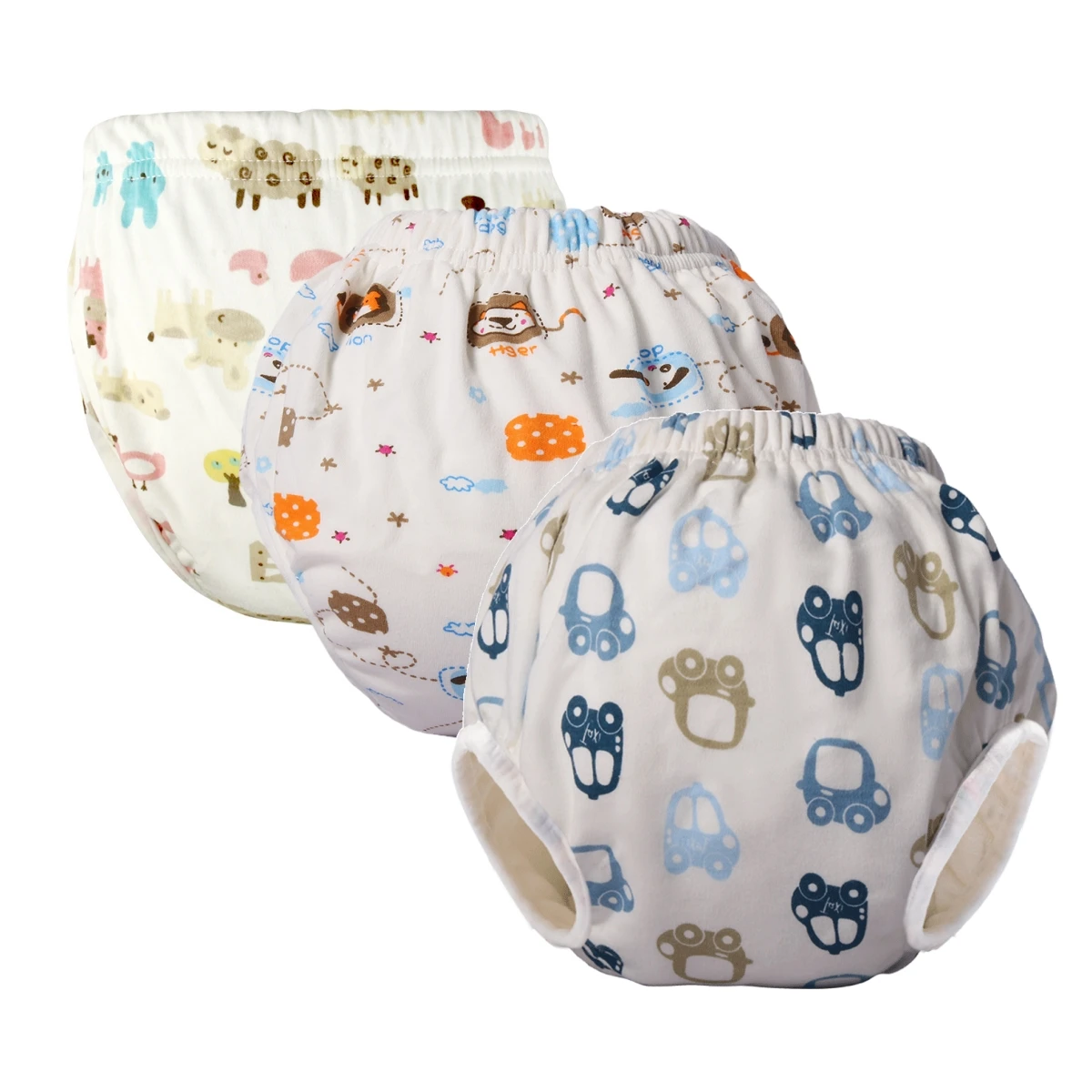 

Дышащие детские хлопковые тренировочные трусики, водонепроницаемые тканевые подгузники, многоразовые подгузники, подгузники, штаны, детское нижнее белье