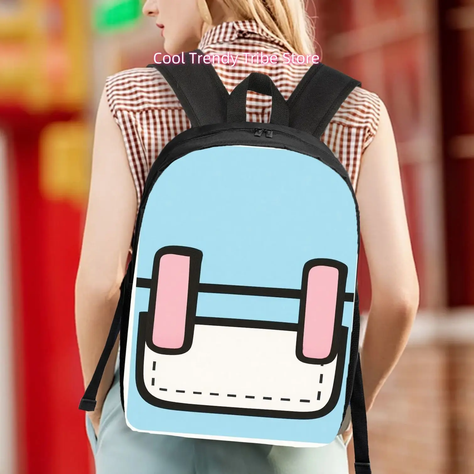 Backpack Lightweight And Durable Commuter Bag, Adjustable Shoulder Straps, Smooth Zipper Closure, Hand Washable Easy Care Casual