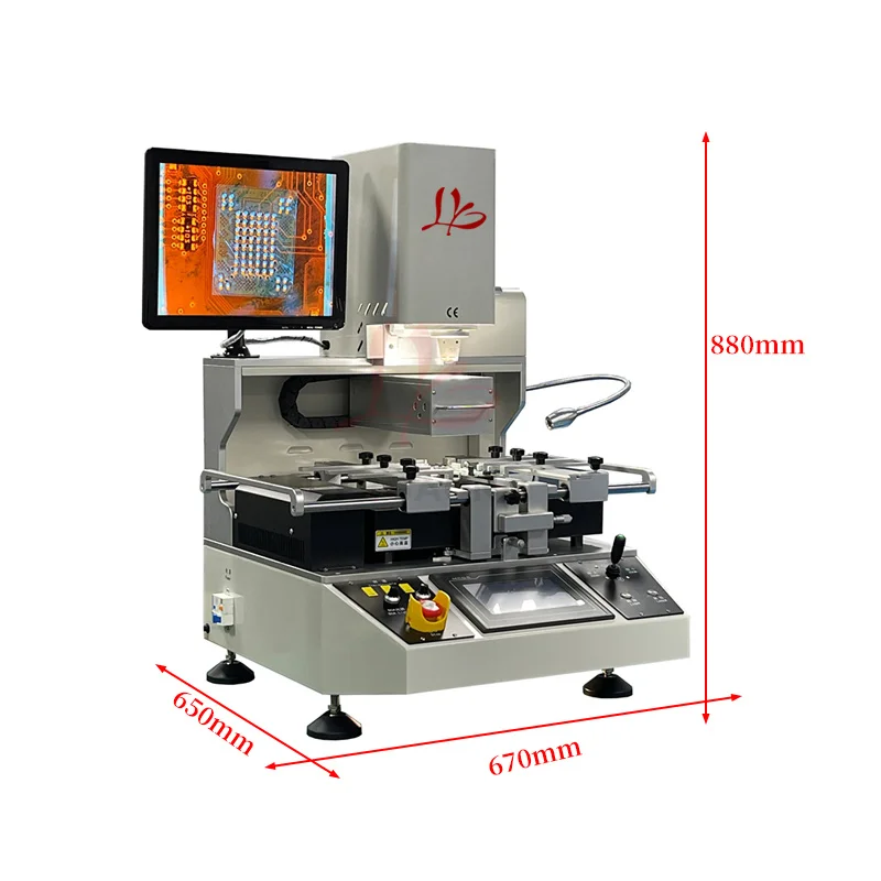 G700 Pro BGA Rework Station 3-zones optische uitlijn hete lucht soldeermachine voor chipreparatie