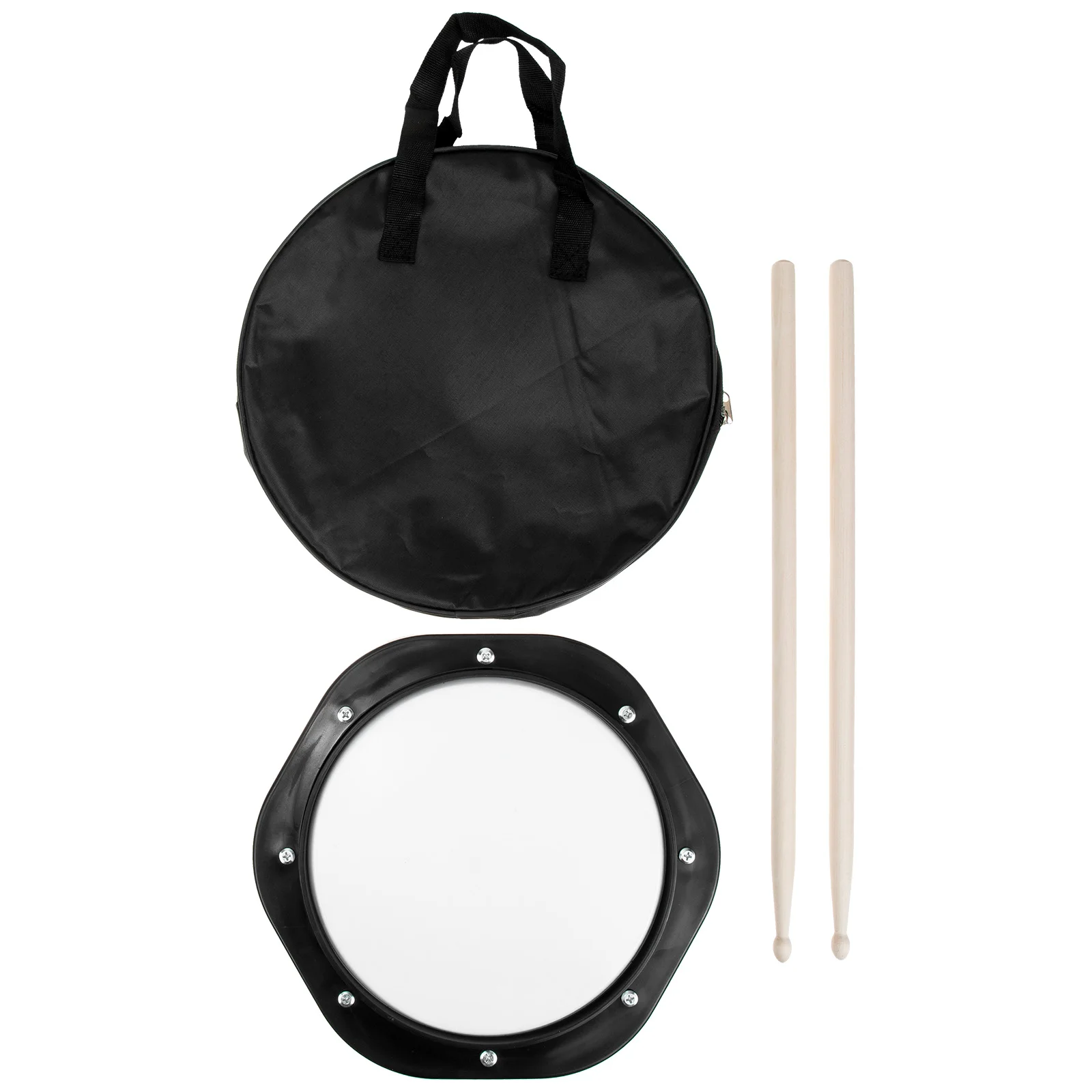 

1Set Durable Drum Practice Pad Wood Nylon Tpe Low Volume Practice Tool for Beginner and Advanced Drummers Drum Mat