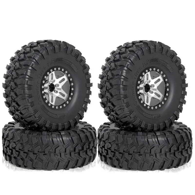 

2.2 in Wheel Tires for 1/10 SCX10 II 90046 SCX10 III AXI03007 SCX10 Pro TRX4 TRX6 Gen7 Gen8 D90 VS4-10 MST CFX RC Crawler