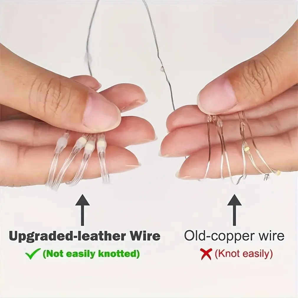 Christmas light 10m 20m Waterproof Remote Control Fairy Lights Battery Operated Decoration 8 Mode Timer LED String Copper Wire