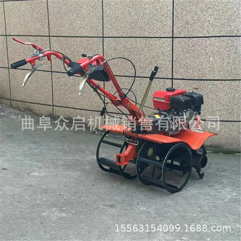 Four-wheel drive front rotary micro-tiller