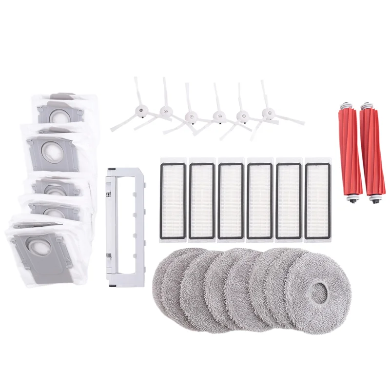 

B62B-For Roborock P10 Pro Robot Vacuums Cleaner Accessory Main Side Brush Hepa Filter Mop Cloths Dust Bag Spare Parts