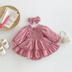 MILANCEL 0-3 Y Baby Girls Clothes Ruffle Girls One Piece Infant Girls Birthday Clohing Toddler Girls Bodysuit