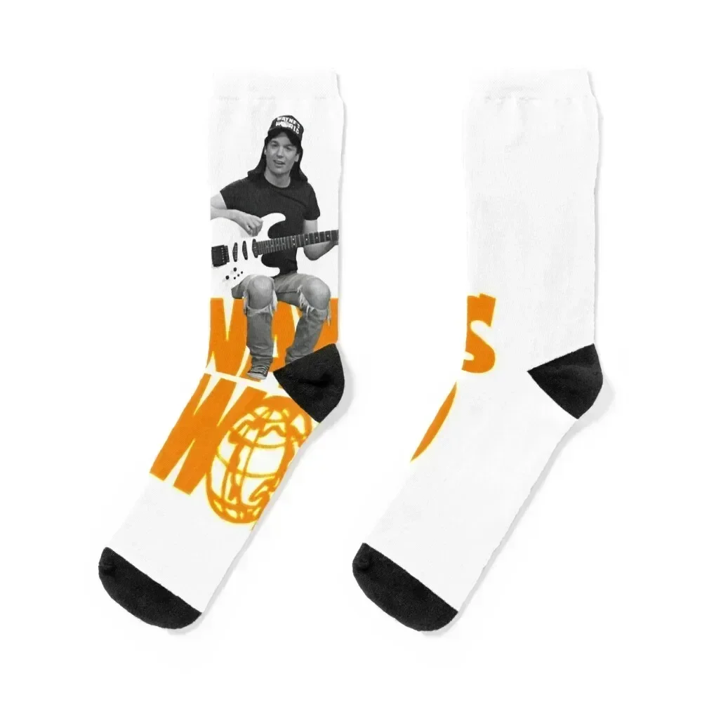 

90 S Vintage Wayne’s World Party On Comedy Socks Antiskid soccer Children's tennis Soccer Men Socks Luxury Brand Women's