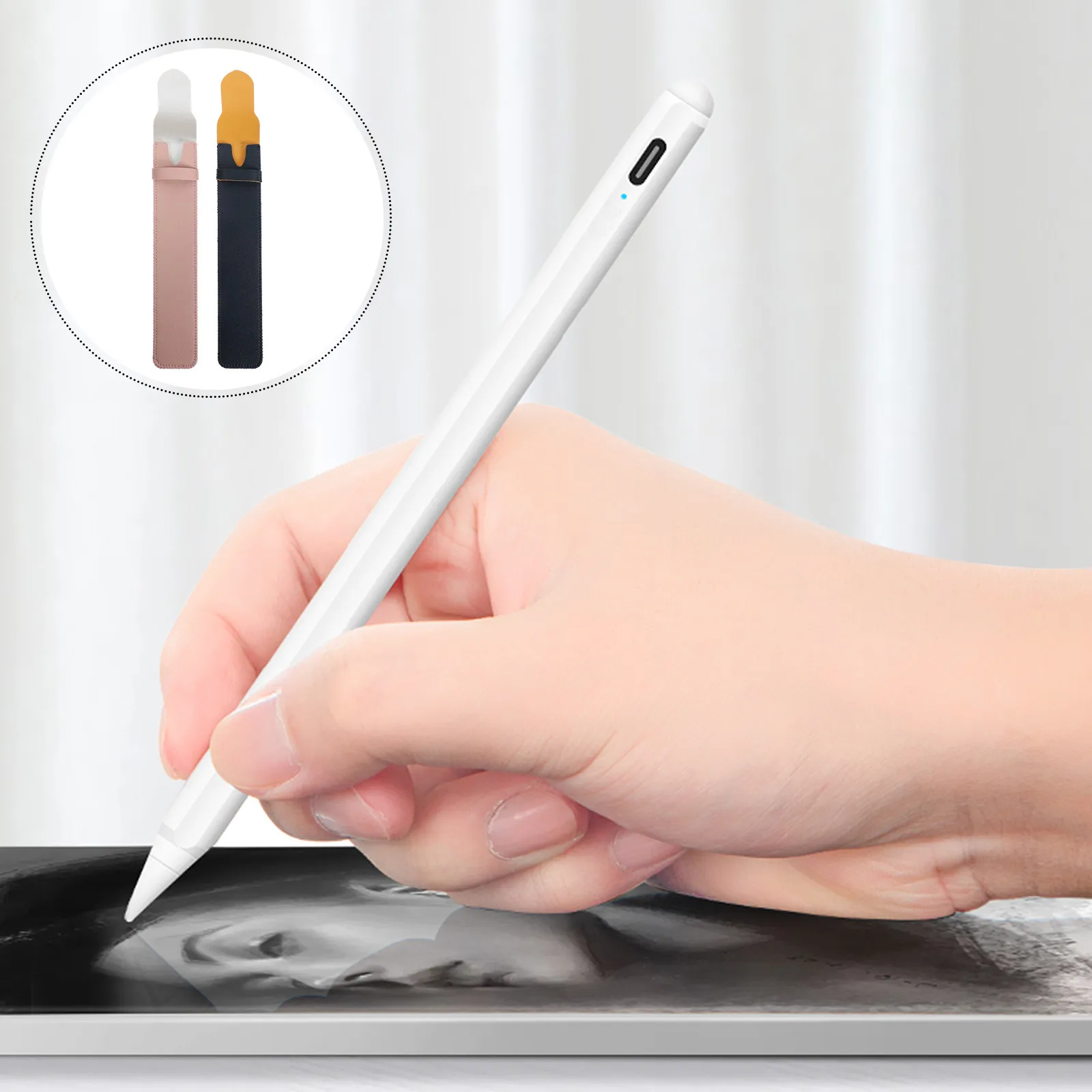

Stylish PVC Stylus Cover Easy Install Precision Fit Refreshing Colors Comfortable Grip Stylus Pen Protector Touch Pen Protective