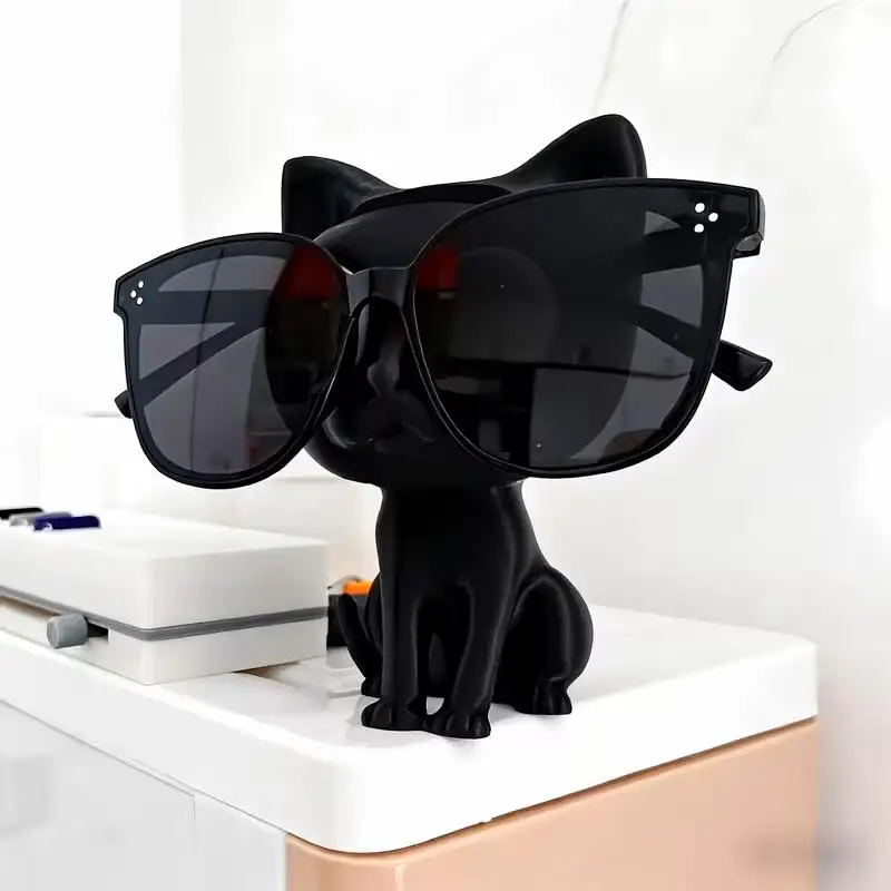 1pcs black Cat-Shaped Eyeglass Holder – for Retail Display & Home Decor, Ideal Gift, Slots Frames