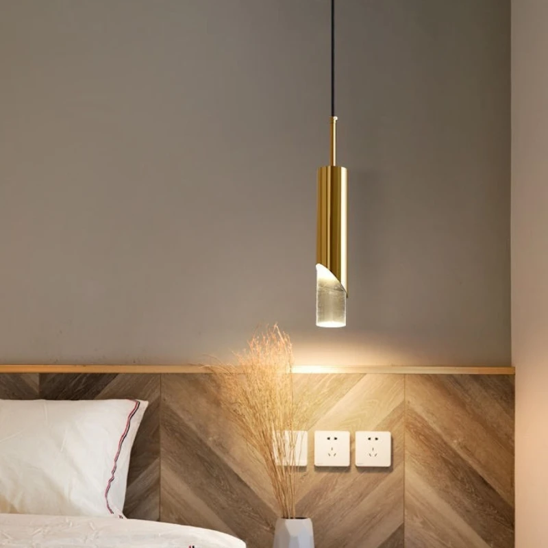 Modern Pendant Light Led Gold Nordic Minimalist Hangling Lighting Living Bedroom Dining Restaurant Bar Bedside Lamp Suspension