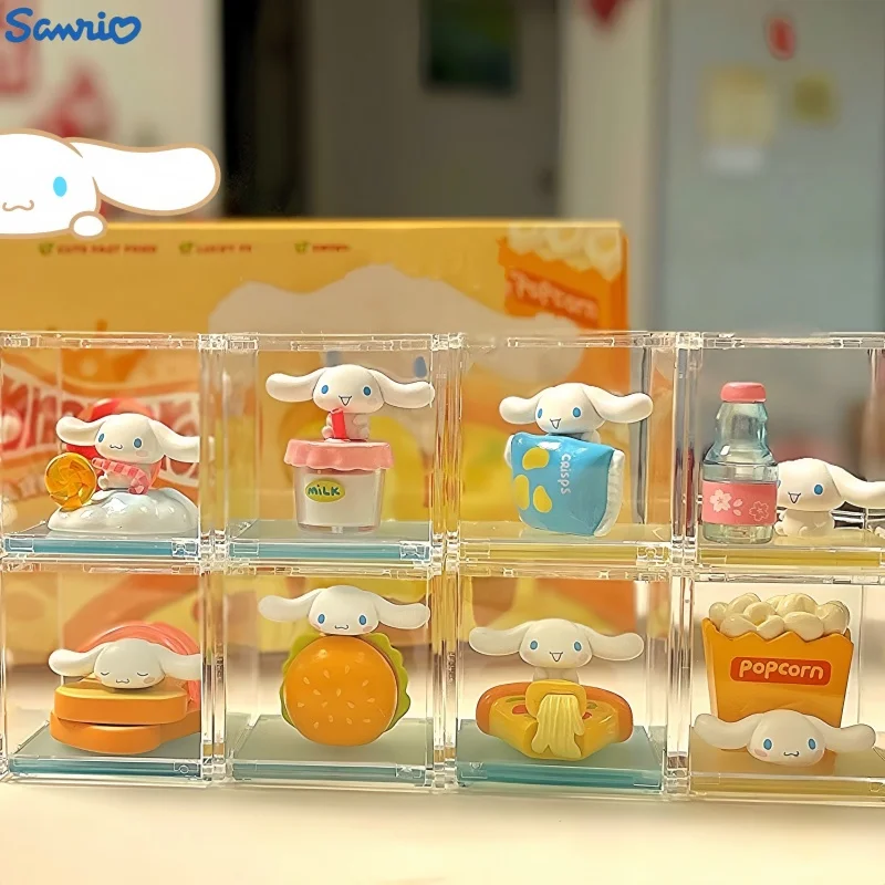 Sanrio Cinnamoroll Convenient Fast Food Series Blind Box Kawaii Cartoon Surprise Cute Anime Figures Girl Birthday Gift Christmas