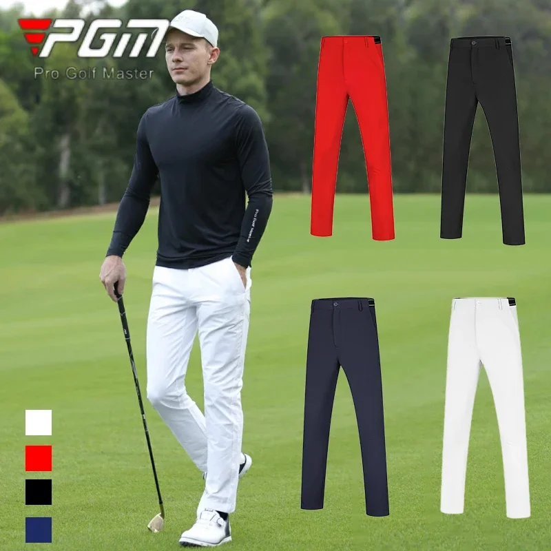 

PGM Men Golf Long Pants Autumn Male Keep Warm Trousers Men Elastic Waistband Straight Pants Csaual Golf Sweatpants Size 2XS-3XL