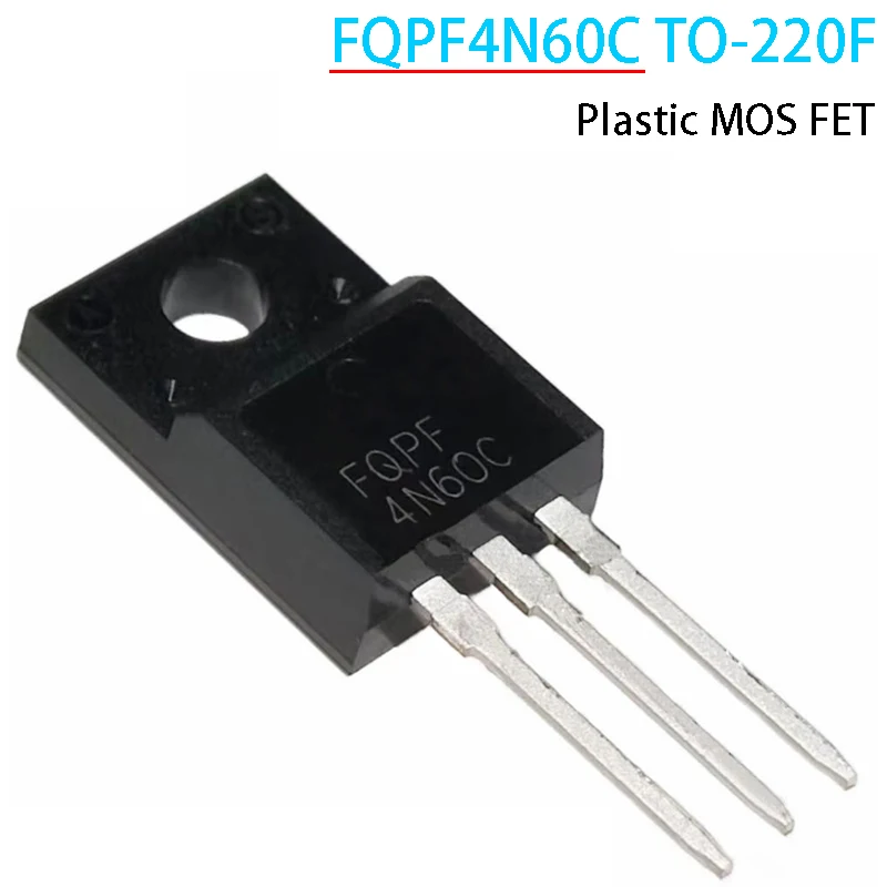 10pc FQPF4N60C TO-220F PLASTIC MOS FET 4A 600V PLUG-IN 4N60C