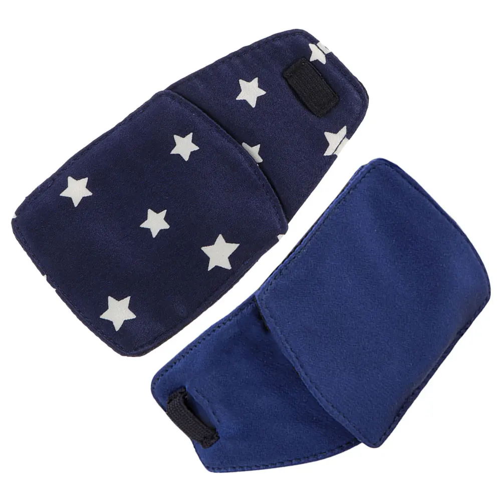 2 шт., шелковая нашивка, затеняющие очки, накладка на глаза для очков, капюшон для амблиопии, коррекция косой, удобная накладка на глаза для детей и взрослых