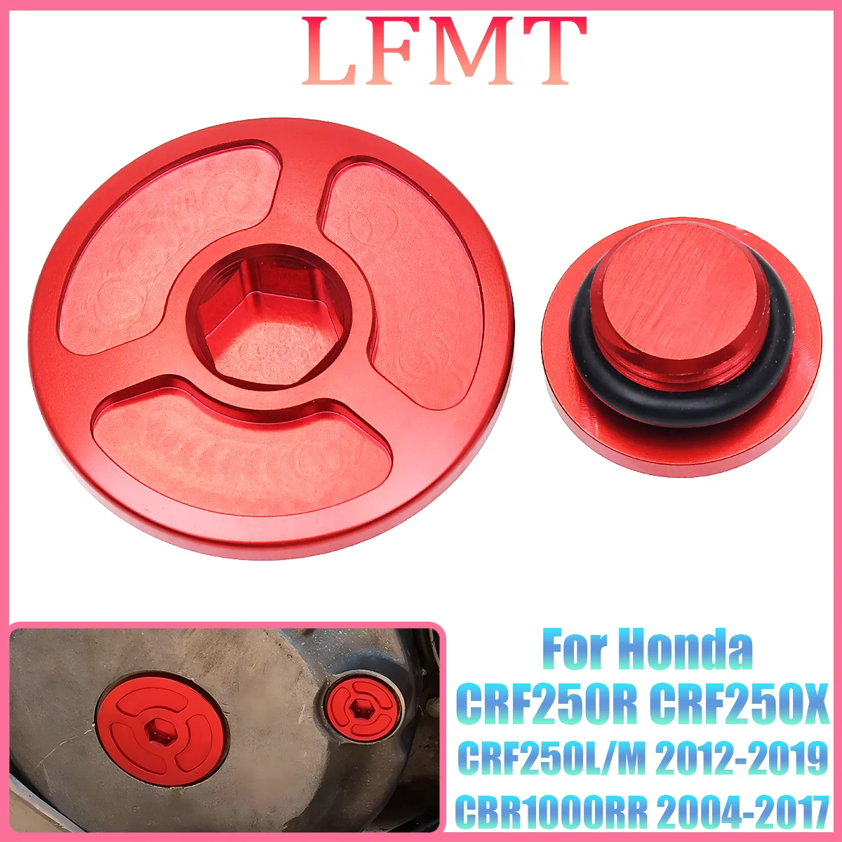 

Engine Timing Plug Cover For Honda CRF 250R 450R 450X 230F 250L 250M 250 Rally 1000L XR 250 400 Motard Baja TRX 400EX 450ER
