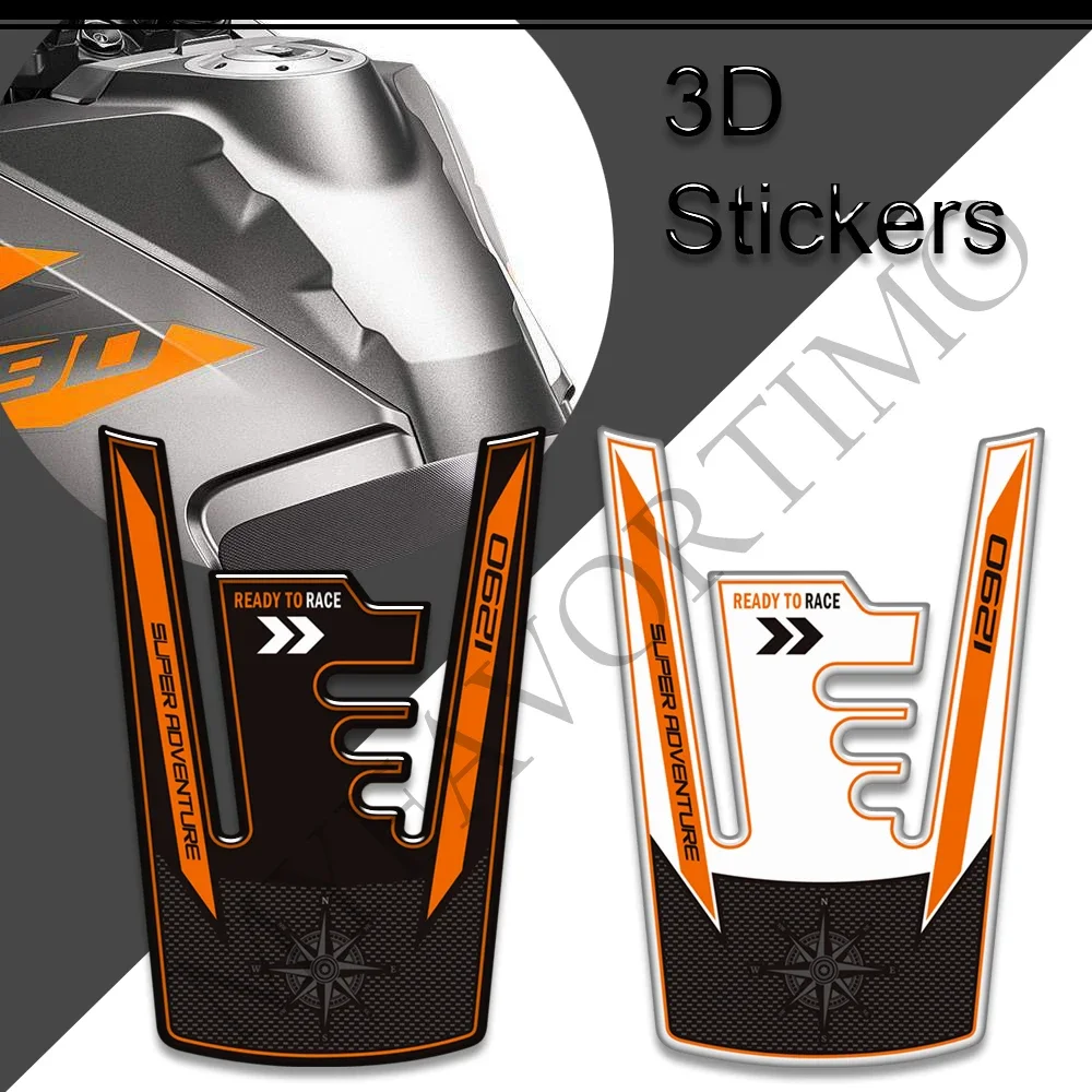 

3D Stickers Decals Tank Pad Side Grips For 1290 S R Super Adventure Gas Fuel Oil Kit Knee Protection Deflector Windshield