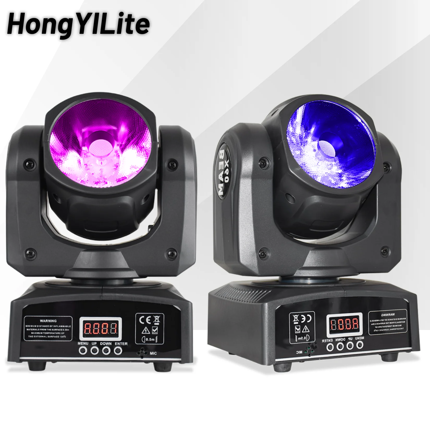 

HongYiLite 2pcs 60W Beam Moving Head Ultra Narrow Inverse Mode 16-Bit Control 64 Macros For Concert Show Music Dj Disco Stage