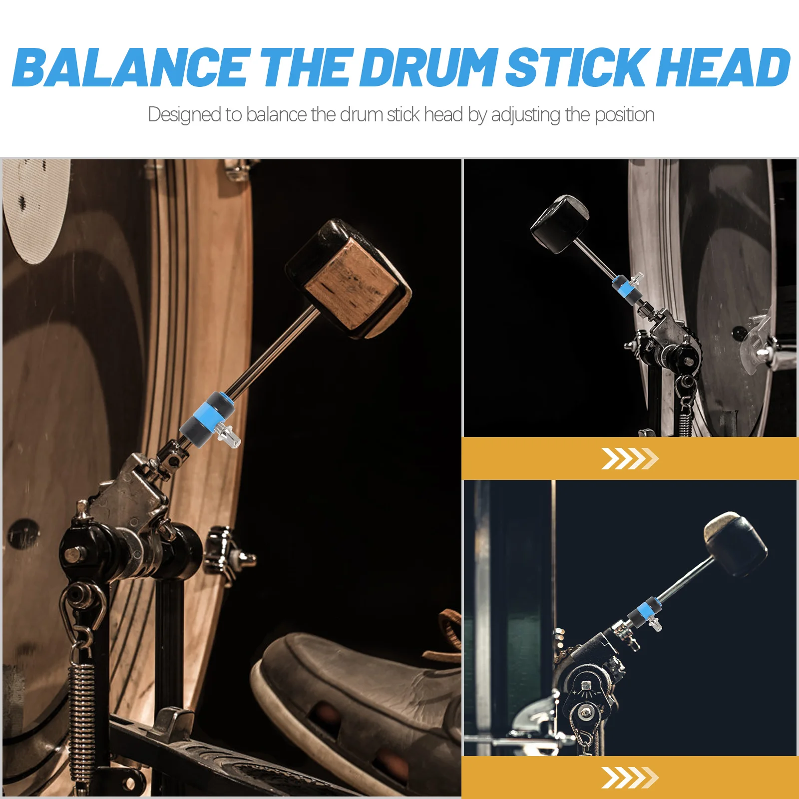 

Adjustable Metal Bass Foot Pedal Alloy Shaft Durable Sturdy Percussion Accessory Kick Drum Pedal Drum Set Accessories