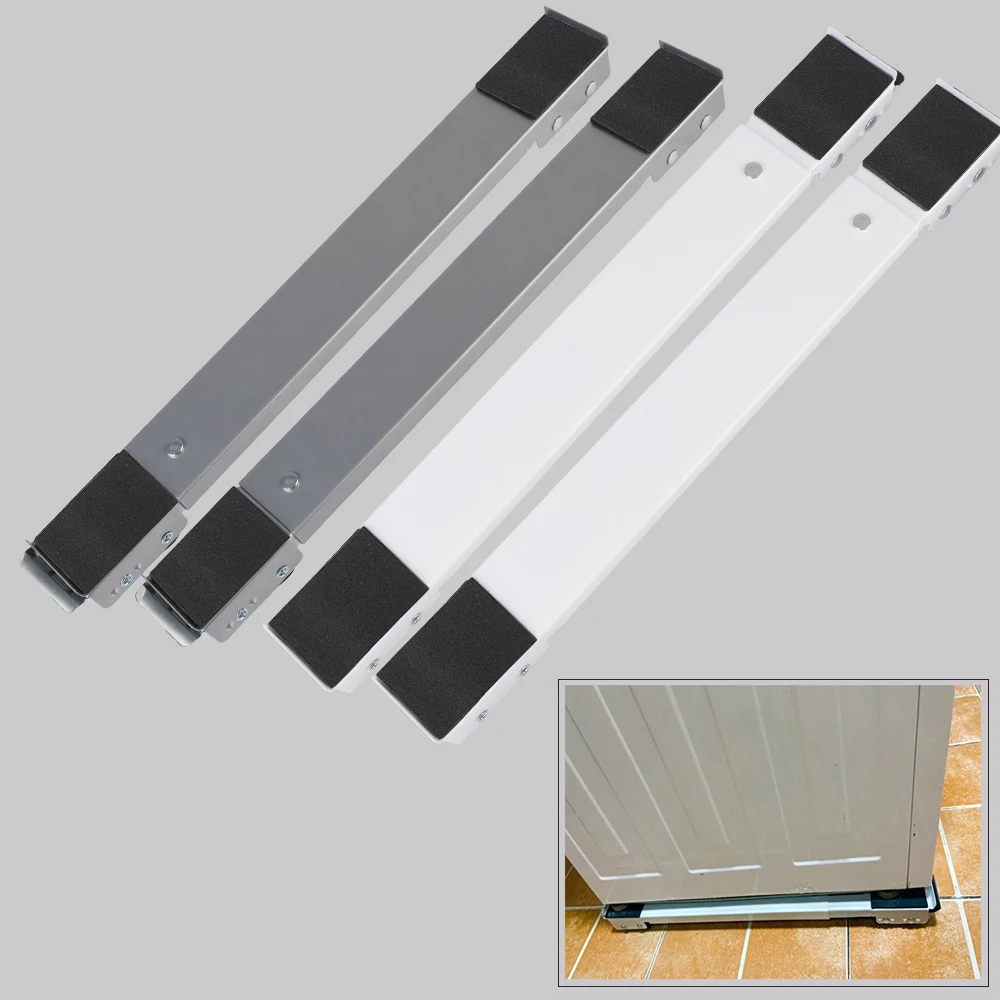 Refrigerator Base Mount Adjustable Washing Machine Stand Multifunctional 24 Wheel Mobile Roller Bracket Dryer Holder Universal