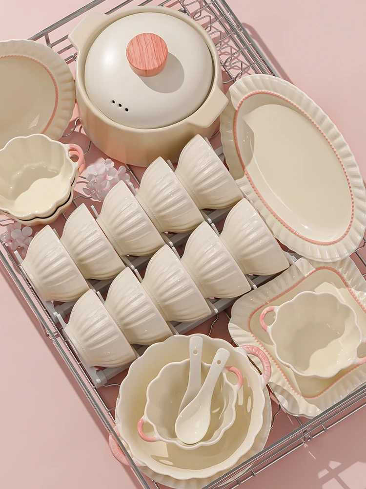 

Новый набор круглых мисок DIY Cerc 2025 года для свадьбы и новоселья, с высокой эстетической ценностью, в японском стиле, для риса