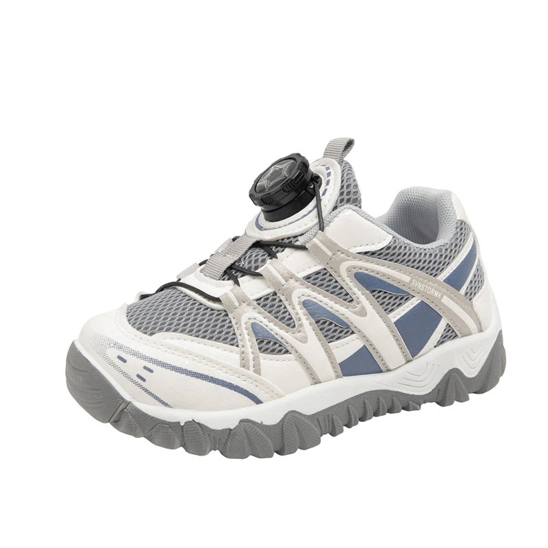 

Unisex Children Sports Shoes Light Weight Hook & Loop Breathable Sneakers For Daily Outdoor Activities