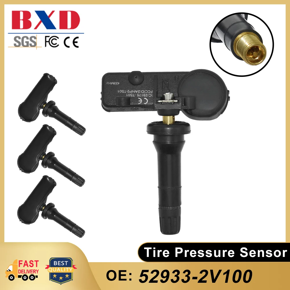 Датчик давления в шинах 52933-2V100 529332V100 для Hyundai Veloster 433-2011, 2020 МГц, 1/4 шт. Датчик давления в шинах 52933-2V100 529332V100 для Hyundai Veloster 433-2011, 2020 МГц, 1/4 шт.