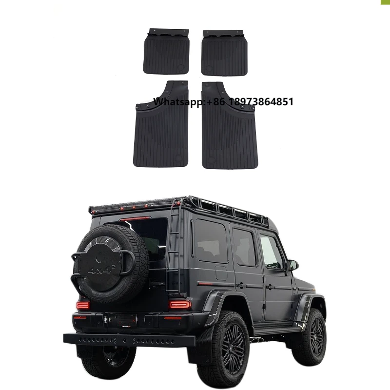 

2019-2024y G350 G63 G500 Front Rear Black Mud Flaps for W463A W464 4X4 Auto Parts Mudguard for Exterior Compatible Car Bumpers