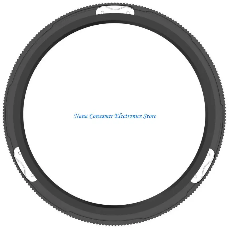 G7NE Elegant Metal Bezel with Included Tempered Glass Stylish Steel Bezel Quick Installation Suitable for 3/4 Smartwatches