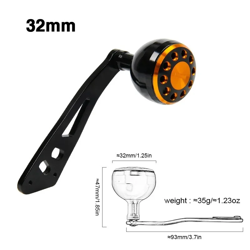 Fishing Reel Power Handle Baitcasting Reel Replacement Tool Fishing Reel Handle Metal Power Handle Knob Grip Assembly Parts