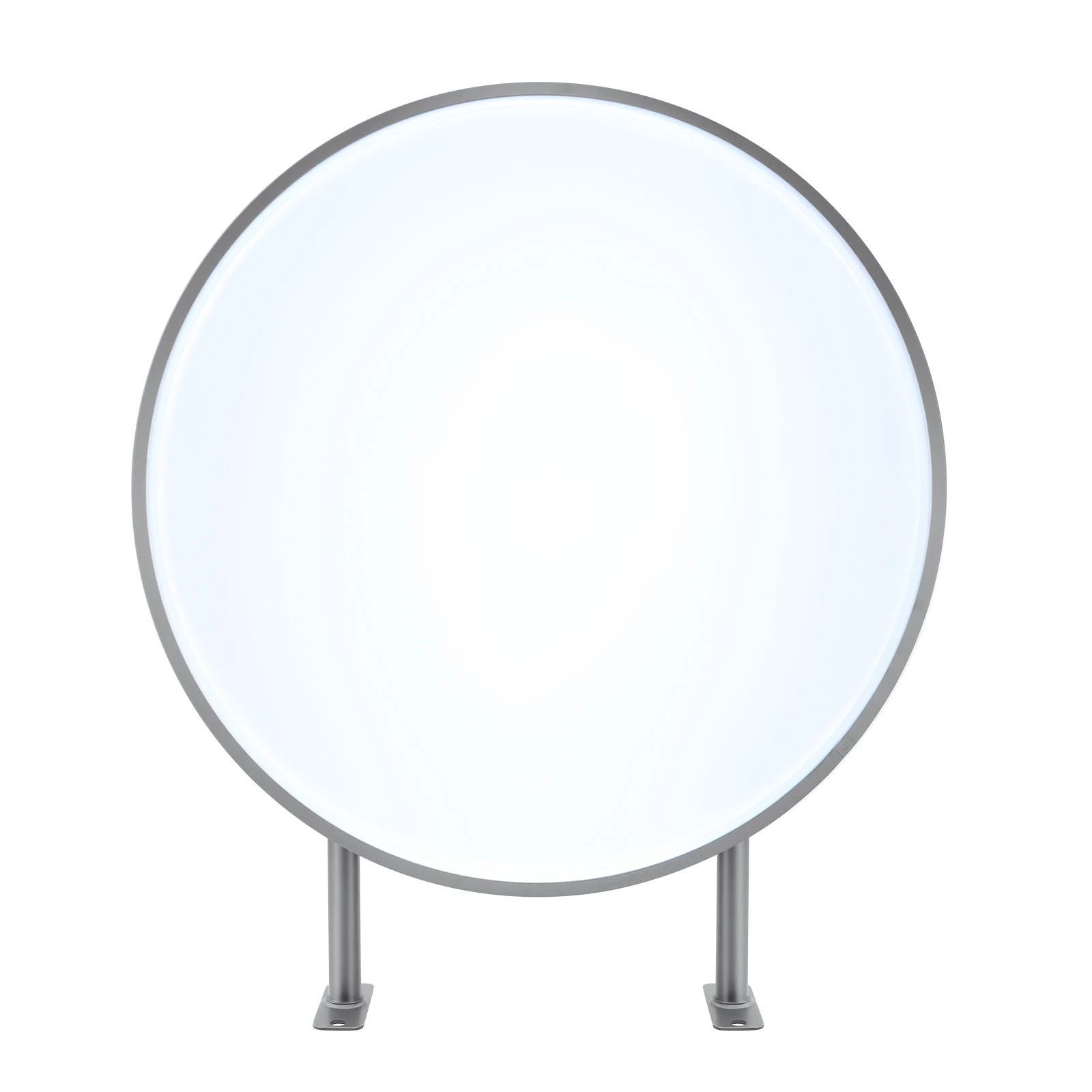 24 Inch LED Double-sided Round Light Box Advertising Light Box Circular Flat 60cm IP65 for Restaurants, Takeaways, Shops,Etc.