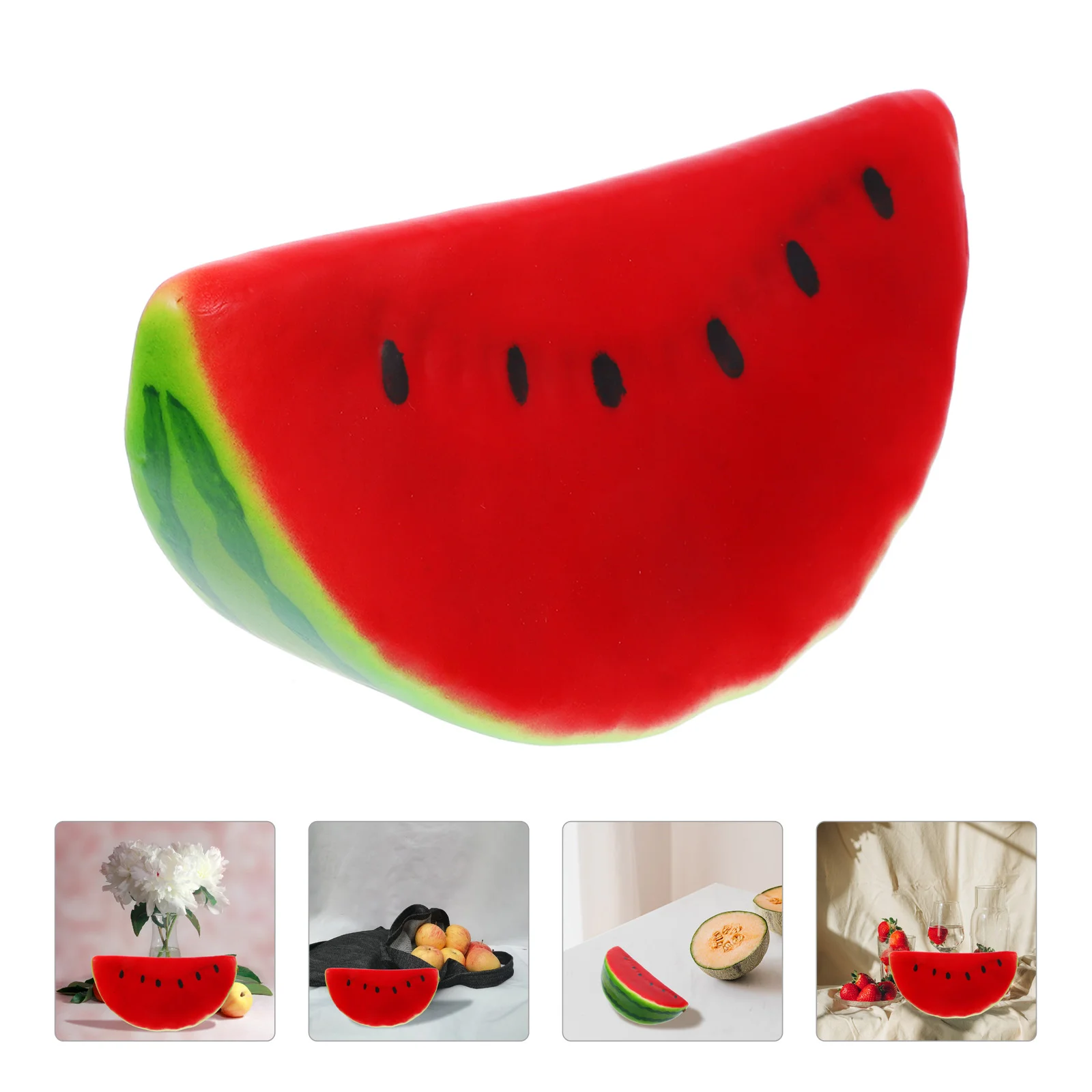 

3 Pcs Fruit Watermelon Decor Decorative Slices Models Props Artificial Party Shop Display Foam Fake Travel Child Creative