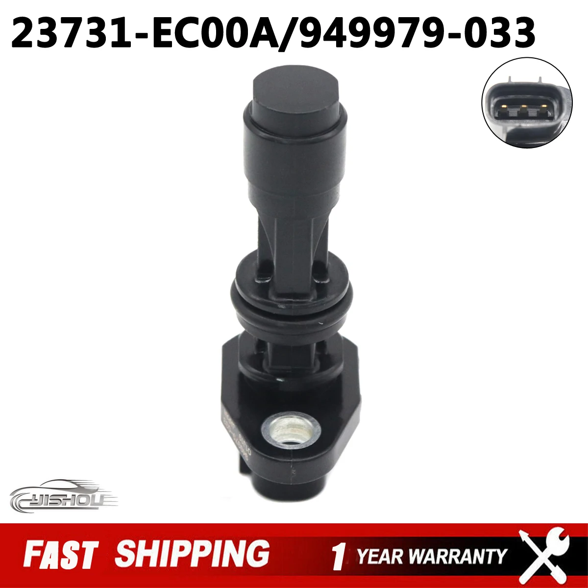 

Новый датчик положения коленчатого вала CPS для Nissan ALMERA Navara Pathfinder X-TRAIL 2,2 2,5 л YD25 DCi D40 23731-EC00A 949979 -033