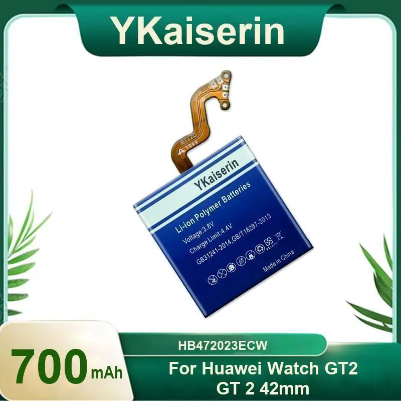 

Аккумулятор для часов емкостью 700 мАч для Huawei GT2 GT 2 42 мм HB472023ECW Замена премиум-класса