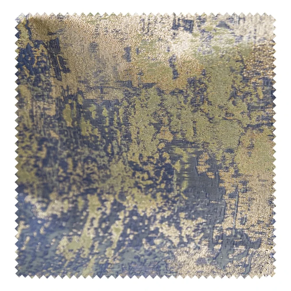 

Позолоченная атласная двусторонняя жаккардовая ткань для украшения юбки с изображением лошади, дизайнерская ткань для шитья своими руками на метр