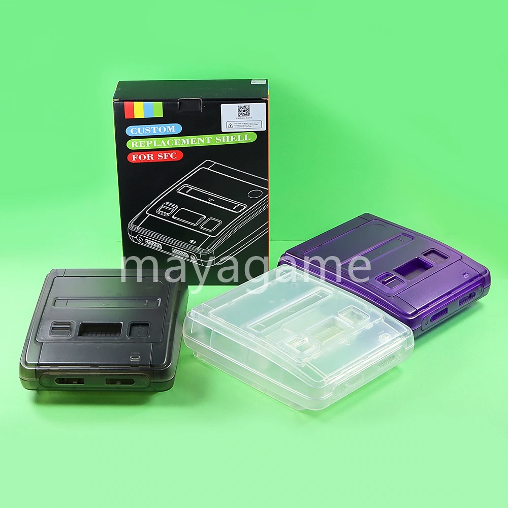 1set Replacement Shell Case Transparent Box For Super Famicom For SFC Game Console