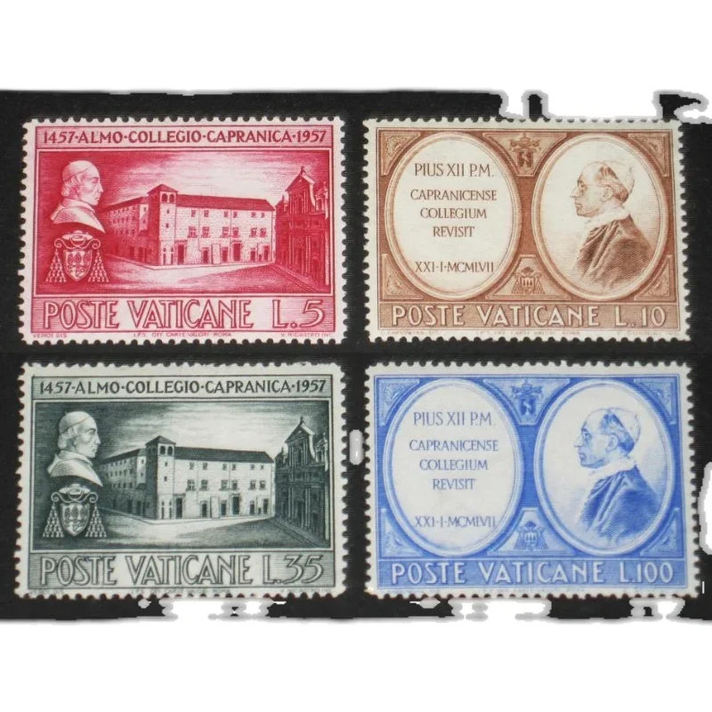 4Pcs/Set New Vatican Post Stamp 1957 Kaplanika Seminary Engraving Stamps MNH