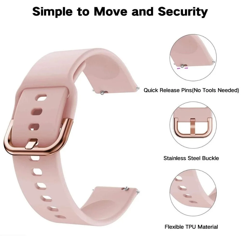 Correa de muñeca de TPU ajustable de 22mm para OnePlus Watch 2 Realme Watch 3 S pulsera deportiva para OPPO Watch X 4 Pro correa de repuesto