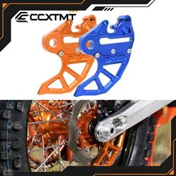 CNC Rear Brake Caliper Support With Brake Disc Guard For KTM SX SXF XC XCF XCW EXC EXCF TPI Six Days 125 250 300 350 400 450 530