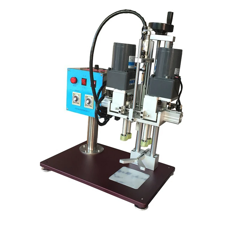 Automatic Electric Desktop Bottle Cap Tightener Sealing Machine 4 Wheels Duckbill Auto Bottle Capper Capping Machine