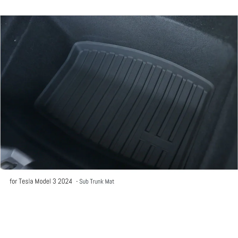 For Tesla Model Y/3 front Cargo Liner + Lower Boot Carpet Protector Thicken Flexi TPE Trunk Mats