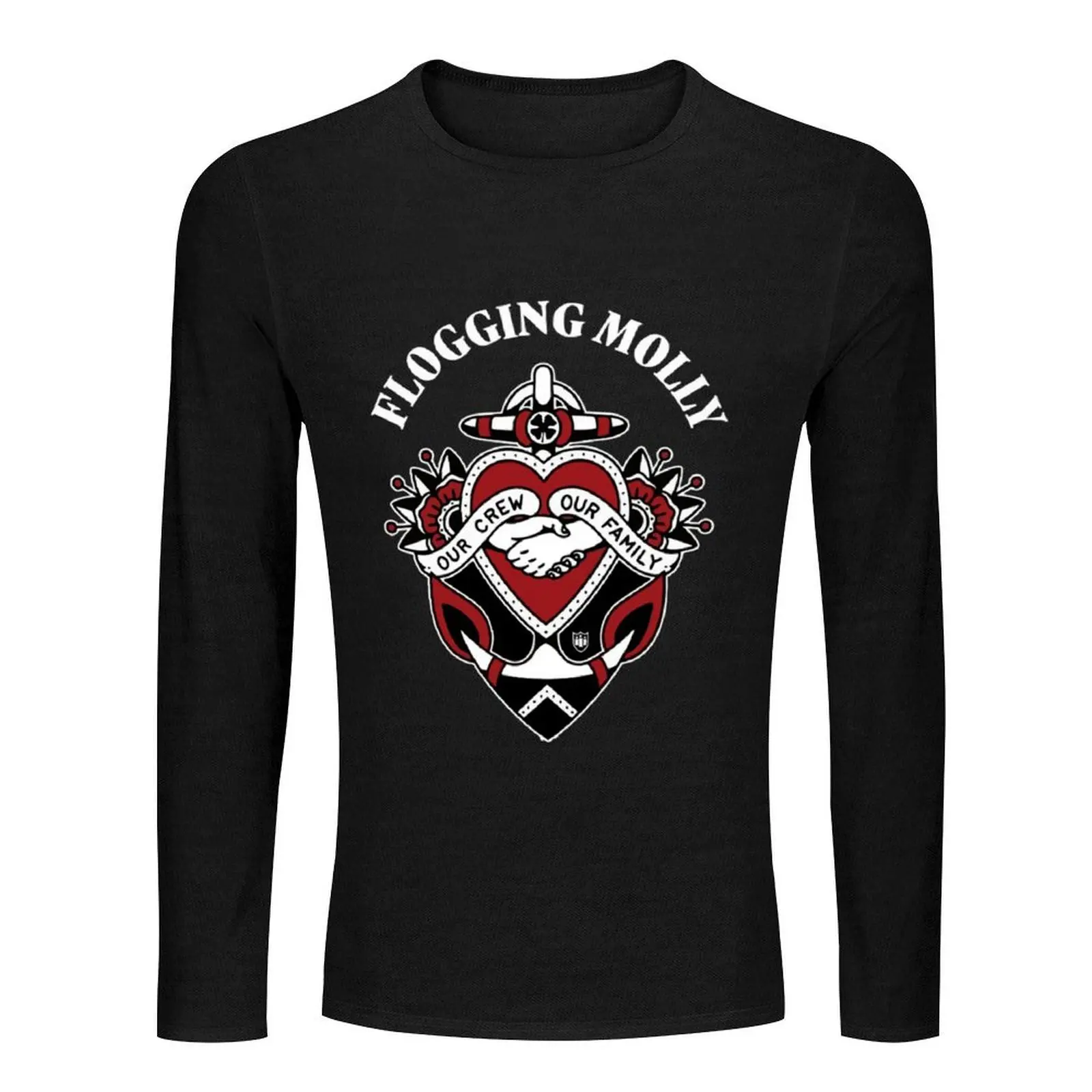 Our Crew Our Family Flogging Molly Long T-Shirt sublime t shirt heavyweight t shirts for men