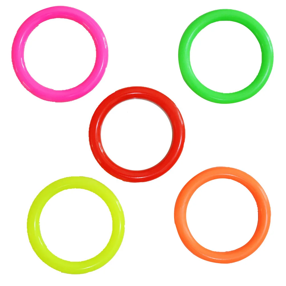 25 szt. Plastikowych Pierścieni do Rzucania, Kolorowe, Średnica Wewnętrzna 4 cm, Gra na Zewnątrz, Pierścienie do Rzucania dla Dzieci, Gra Wzmacniająca Koordynację Oko-Ręka