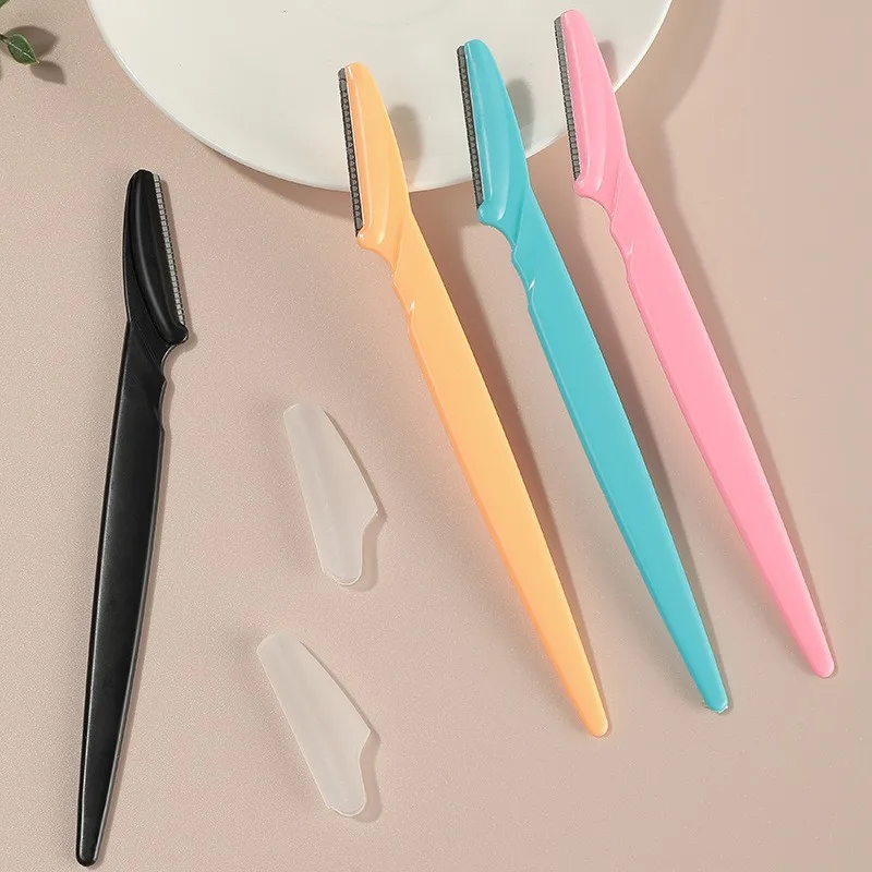 5pcs Stainless Steel Eyebrow Trimmer Sharp Scratcher Eyebrow Scraper Eyebrow Trimmer Makeup And Eyebrow Repair Tool