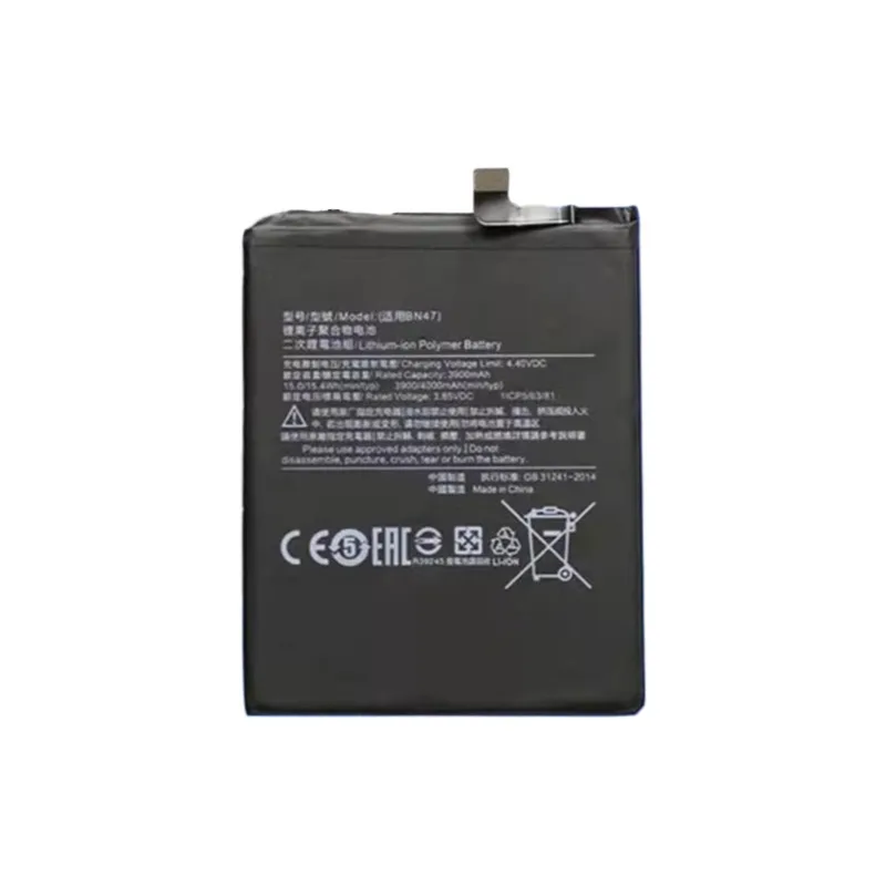 Nueva batería de alta calidad BN47 3,85 V 3900mAh para Xiaomi Mi A2 Lite A2Lite Redmi 6Pro 6 Pro batería envío rápido